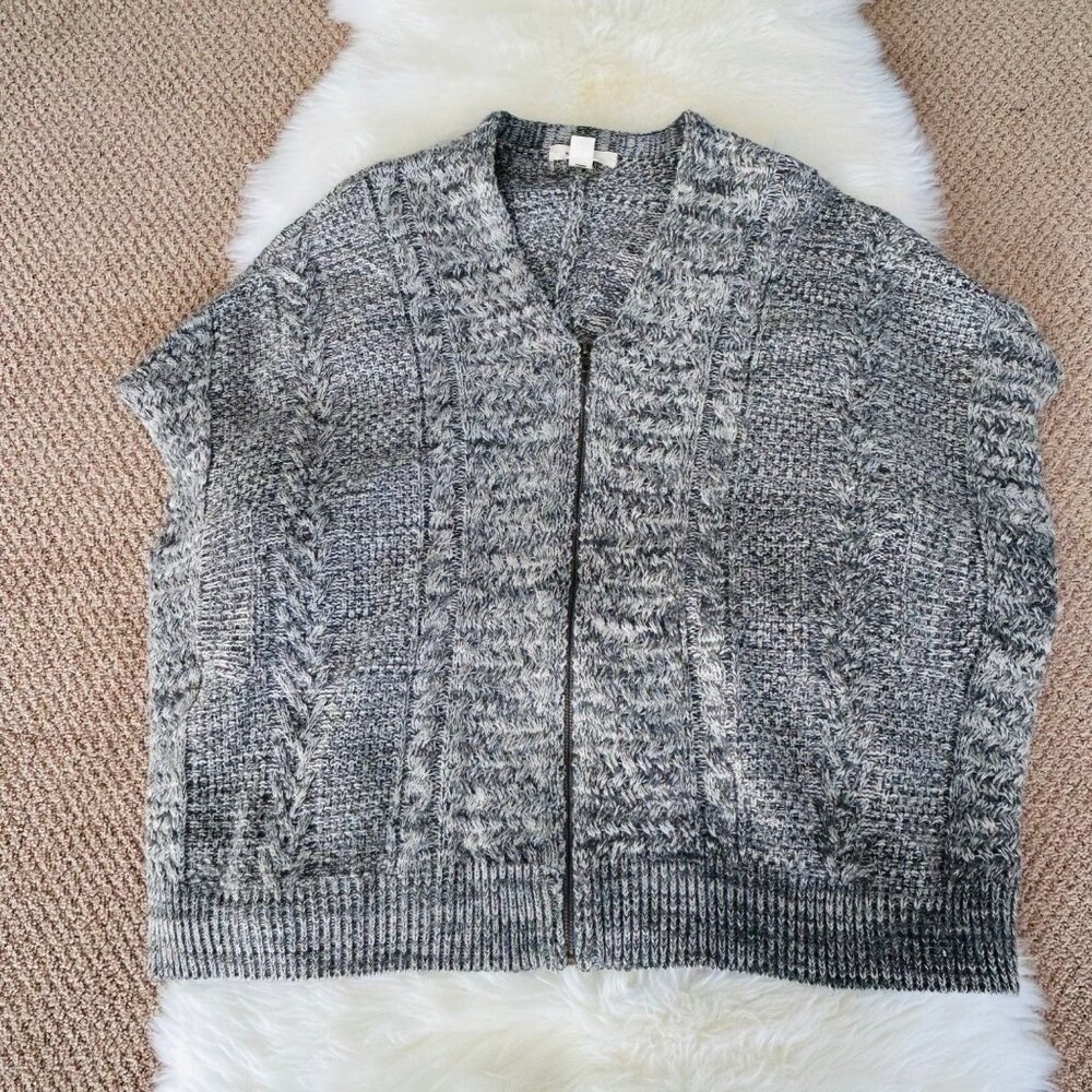 MOTH Anthropologie Sweater Shawl Best Womens One Size Oversized  Cable Knit Heat